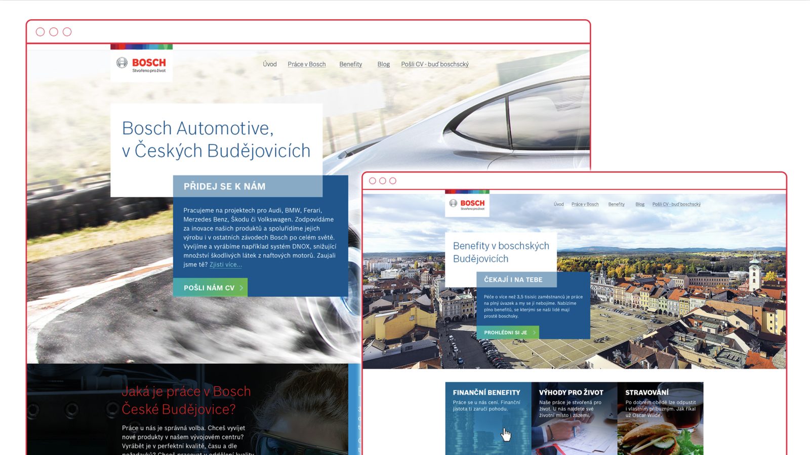 Náborová microsite Bosch Automotive